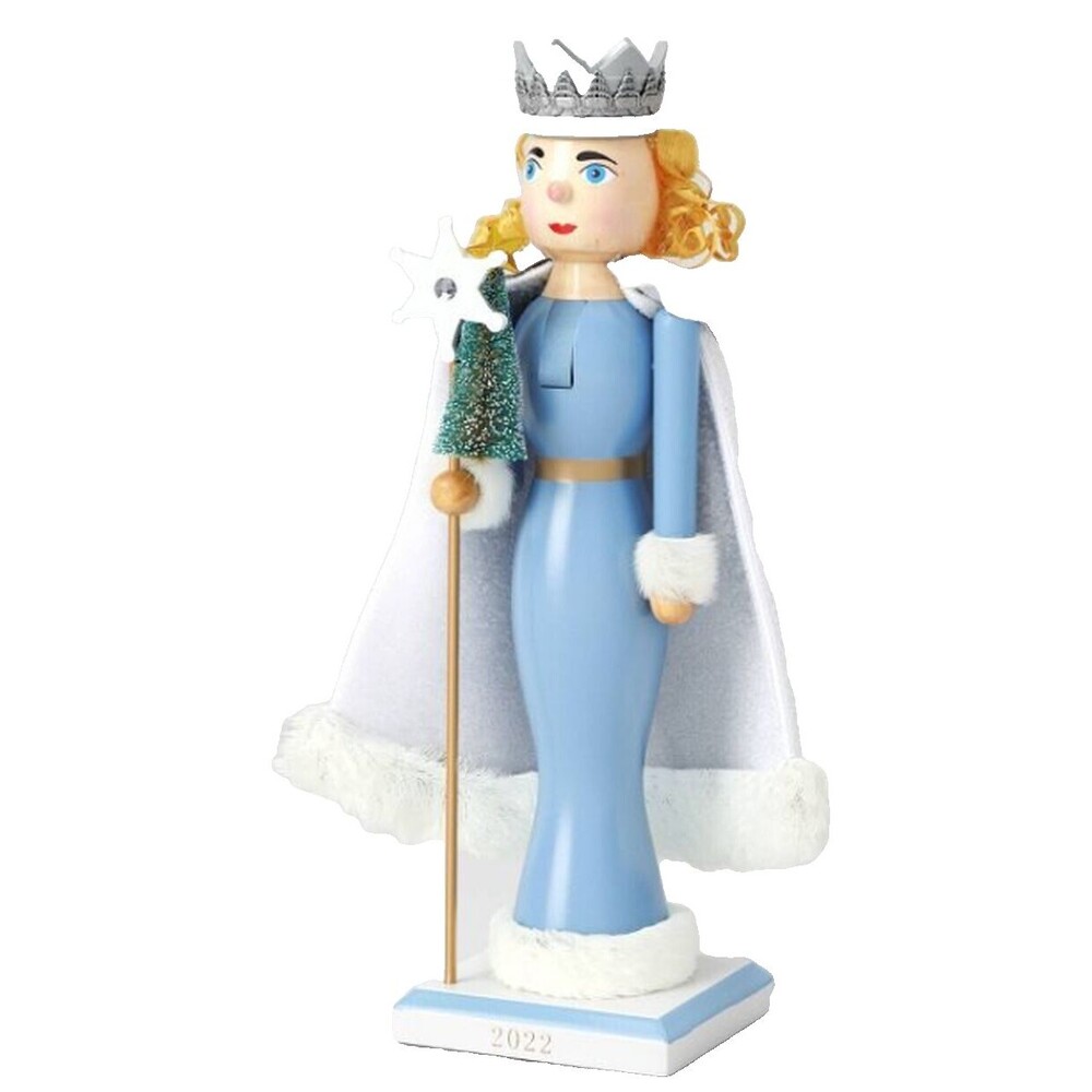Wooden Christmas Nutcracker, approx. 14", ICE PRINCESS IN THE BLUE GOWN 22, WS